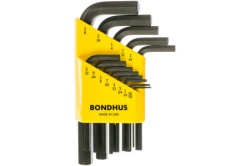 Bondhus 12237  ProGuard HEX .050 - 3/8  Set kratkih inčnih imbus ključeva 13 kom ( 12237 )-6