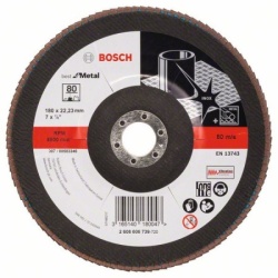 Bosch 2608606739 Lamelni brusni disk X571 Prečnik 180 mm granulacija 80, kolenasti ( 2608606739 )