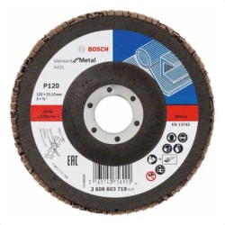 Bosch Lamelni brusni disk X431, Standard for Metal 125 mm, 22,23 mm, 120 ( 2608603719 )
