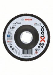 Bosch X-Lock lamelne ploče, verzija pod uglom, vlaknasta ploča, ?115 mm, G 120, X571, Best for Metal, 1 komad Bosch 2608619200, D= 115 mm  - Img 1