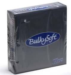 BulkySoft Plus salveta crna 38x38cm 40/1 2sl (36 pak) ( 155-C32490E20 )