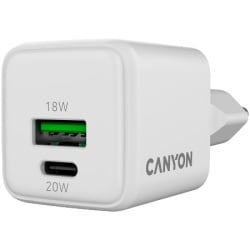 Canyon CU20AC GaN 20W 1xPD 1xQC EU White charger  ( CNS-CUW20AC ) -4