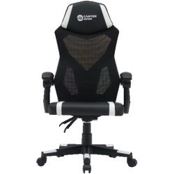 Canyon Flow Mch01 Mesh Black White Gaming Chair ( CNE-MCH01W ) -1