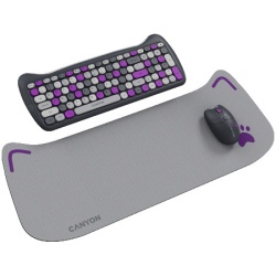 Canyon HSET-W6 EN/AD Keyboard+Mouse Kitty Edition AAA+?? Wireless Violet ( CNS-HSETW6VT-AD ) -3