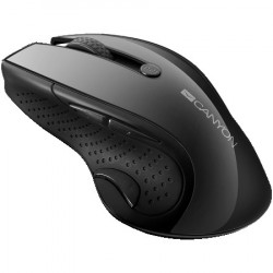 Canyon MW-01 2.4GHz wireless mouse with 6 buttons, optical tracking - blue LED, DPI 100012001600, Black pearl glossy, 113x71x39.5mm, 0.07kg - Img 5