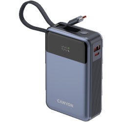 Canyon Onpower 600 Built-in Cable 20000 Mah Pd65w Dark Grey Power Bank ( CNS-CPB600DG ) -2