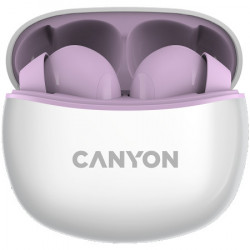Canyon TWS-5 bluetooth headset, type-C, purple ( CNS-TWS5PU ) - Img 1