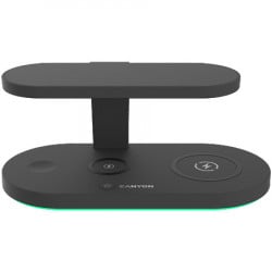 Canyon WS-501 5in1 wireless charger, with UV sterilizer black ( CNS-WCS501B )  - Img 1