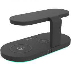 Canyon WS-501 5in1 wireless charger, with UV sterilizer black ( CNS-WCS501B )  - Img 3