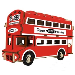 Čarolijashop 3d drvena slagalica - Engleski dupli bus ( 222)