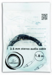 CCAP-444-6 Gembird 3.5mm stereo plug to 3.5mm stereo plug audio kabl pozlaceni konektor 1.8m - Img 2