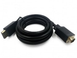 CCP-DPM-VGAM-6 Gembird DisplayPort to VGA adapter cable, black, 1.8 m - Img 1