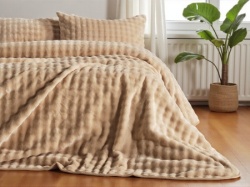 Ćebe Harmony 220x240cm Krem boja ( VLK000367-vizonkrem )