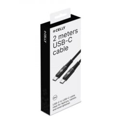 Celly kabl USB-C na USB-C 100W power delivery ( USBCUSBC100WBK ) - Img 3