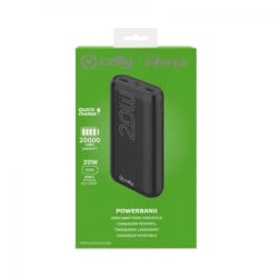 Celly power bank 20000 mAh 20W + kabl Type-A na Type-C crna ( 77007 ) - Img 2