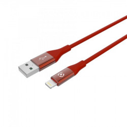 Celly USB - lighting kabl u crvenoj boji ( USBLIGHTCOLORRD )