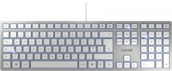 Cherry KC-6000 slim tastatura, YU, bela/srebrna ( 2822 ) - Img 1