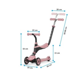 Coccolle Scooter Qplay Sema Pink ( 10345 )-2