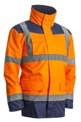 Coverguard 4u1 signalizirajuća zaštitna hi-viz parka kanata narandžasto-plava veličina s ( 7kanos )