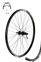 Crosser točak zadnji 27.5" x6 crni 32rupe sa shimano nablom cl ( 3000061 )