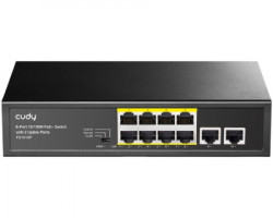 Cudy FS1010P 8-Port 10/100M PoE+ Switch with 2 Uplink Ports - Img 1