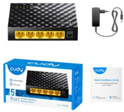 Cudy GS105D 5-Port Gbit Desktop Switch, 5x RJ45 10/100/1000 (Alt. PFS3005-GT-L) - Img 2