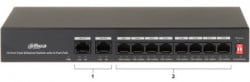 Dahua POE switch PFS3010-8ET-65 10/100 RJ45 ports, POE 8 kanala, UPLINK 2xGbit - Img 4