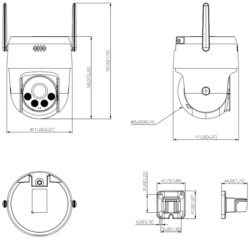 Dahua sd2a500hb-gn-a-pv-0400-s2 5mp ip pt kamera-5