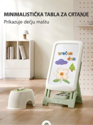 Dečija multifunkcionalna tabla za crtanje i učenje zeleno/bela WM24G011 ( 14305 )
