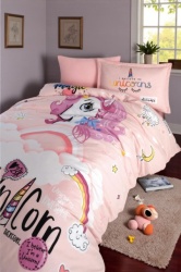 Dečija posteljina DREAM – 100% pamuk Dezen Unicorn ( VLK000403-unicorn )