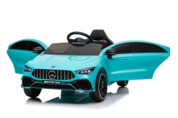 Dečiji automobil na akumulator – Mercedes CLA 45 AMG 4×4 Plavi Tiffany - Img 6