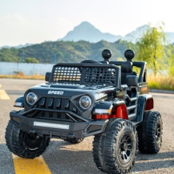 Dečiji automobil na akumulator - Jeep - Crni-4