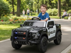 Dečiji Policijski Truck (12V) - Crni (SM-26202C)