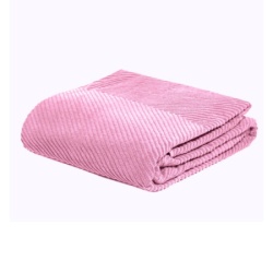 Dekordom frotir prekrivač zig zag grande 145x200 - dawn pink 26 ( 025738 )