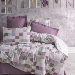 Dekordom posteljina cb ranforce single 140x200 - minimal - maro ( 025301 )