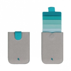 Designnest Dax kaskadni novcanik za kartice, aqua-sivi ( dh0056aqgy/daxwlt )