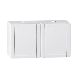 Dvopolna utičnica dvostruka 16A 250V IP44 ( ALC2412.00 )