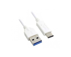 E-green kabl 3.0 usb a - usb 3.1 tip c m/m 1m, za superbrzo punjenje, 120w, 20v, 6a, beli