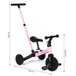 Eco toys tricikl 2u1 pink ( YM-BT-6PUSHPINK ) - Img 2