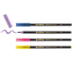 Edding brush flomasteri E-1340, 1-6 mm glitter set 1/4 sortirano ( 08L1340GQ4 ) - Img 2
