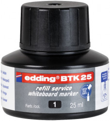 Edding refil za marker za belu tablu BTK 25, 25ml crna ( 09MM12B ) - Img 1