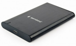 EE2-U3S-6 Gembird USB 3.1 Externo kuciste za 2.5 SATA hard diskove, Type-C, bruseni aluminium,crno A - Img 1