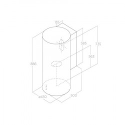 Elica aspirator tube pro ix/a/43 - Img 2