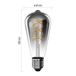 Emos z57311 Led sijalica deco smoked st64 4,5w(19w) 180lm e27 flame ( 3748 )-6