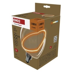 Emos z5cs11 Led sijalica deco g130sra "saturn" 4w(22w) 220lm e27 flame ww+ ( 3716 )