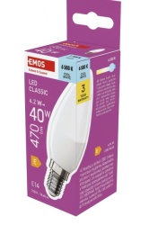 Emos zq3e24 Led sijalica classic candle 4,2w(40w) 470lm e14 cw ( 3611 )