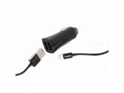 Energizer Ultimate Car Charger 2USB+Lihtning Cable Black ( DCK2CULI3 )