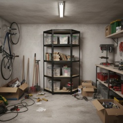 ePRO polica ugaona premium 183x90x40 metal-drvo 875kg 5x175kg ( E0016 )