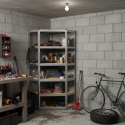 ePRO polica ugaona standard 180x90x40 metal-drvo 875kg 5x175kg ( E008 )