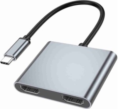 Fast Asia Adapter-konvertor TIP C na 2xHDMI 4K+USB 3.0+TIP C ( 807 )